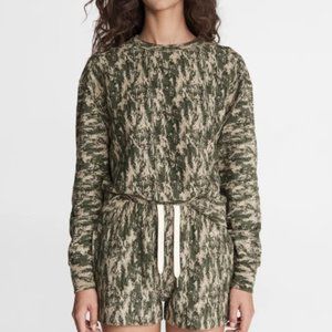Rag and Bone Camo City Sweat Shirt and Short